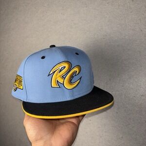 New Era Men's 59FIFTY Fitted Hat 7 7/8 RC Quakes Blue Black Cap Champions